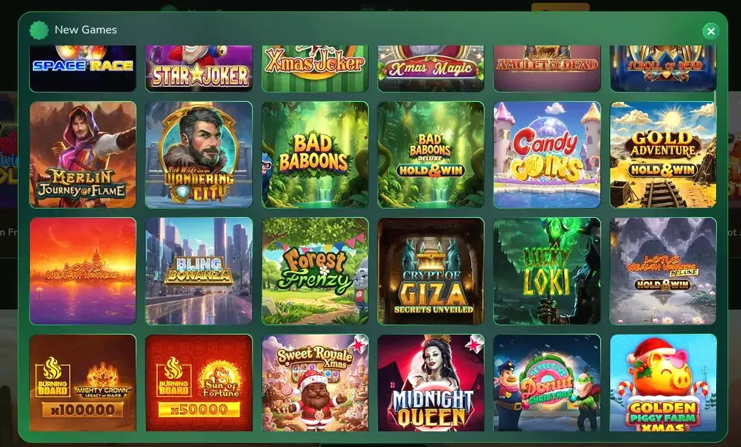 Icebet Casino Spielübersicht